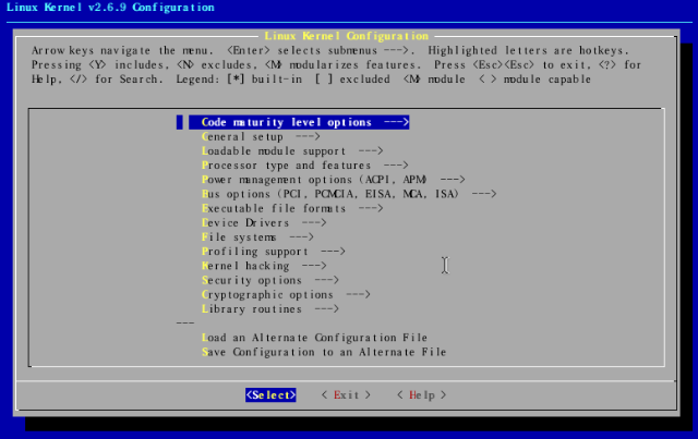 Linux內核選項