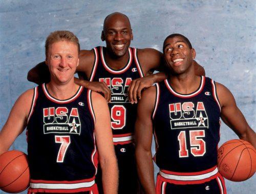 1992年7月26日巴塞羅那，美國男籃國家隊組成傳奇的夢之隊