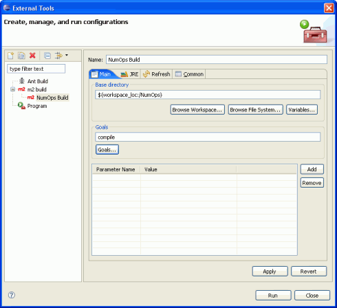 使用 Eclipse External Tool 向導通過 Maven 構建