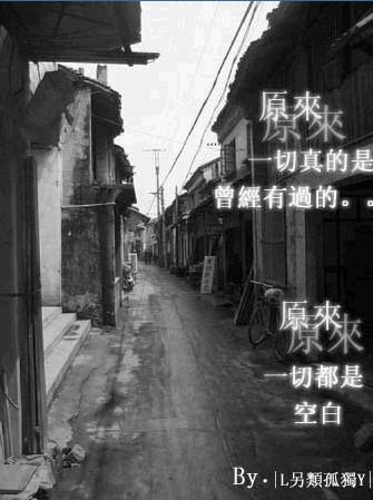 真正的寂寞...應該是連自己都忘了喜歡一個人的感覺... 