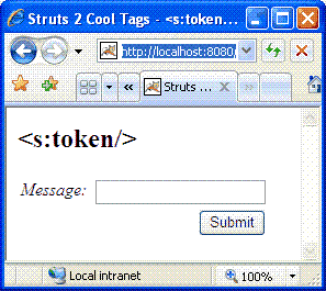 正常顯示的token.jsp頁面