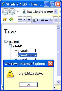 圖3 Tree.jsp頁(yè)面輸出