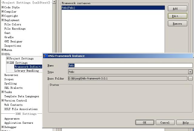 add felix as osgi framework