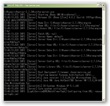 hyperic server start...